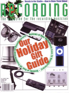 Recording Magazine, Dec 09 COVER