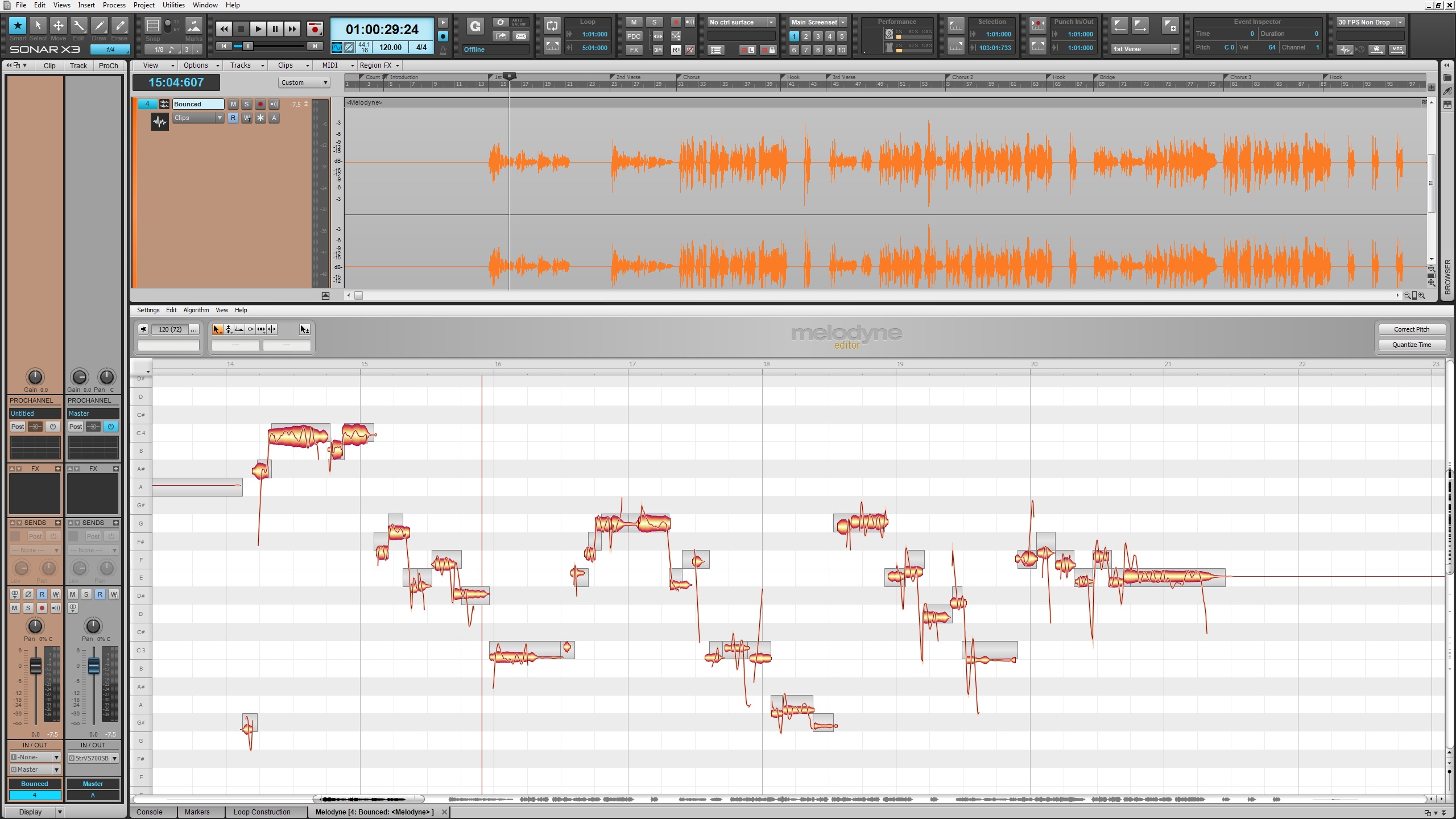 SONAR X3 & Melodyne