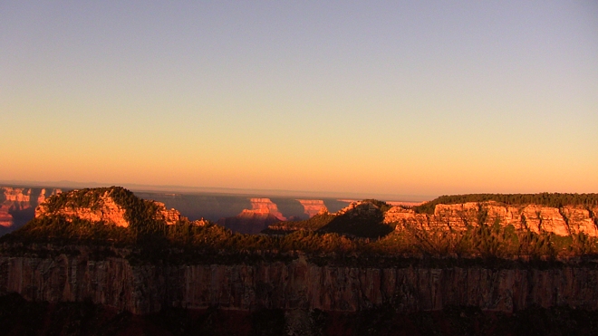 Sunrise at the Grand Canyon North Rim